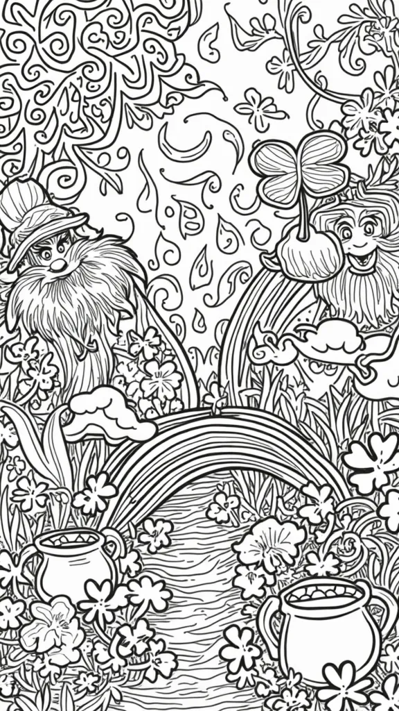 st patty’s coloring pages